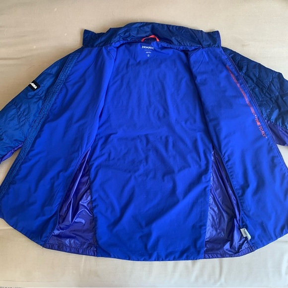HOKA One One Sky Quilt Jacket Men's S Blue Purple Packable Lightweight Primaloft - Picture 15 of 15